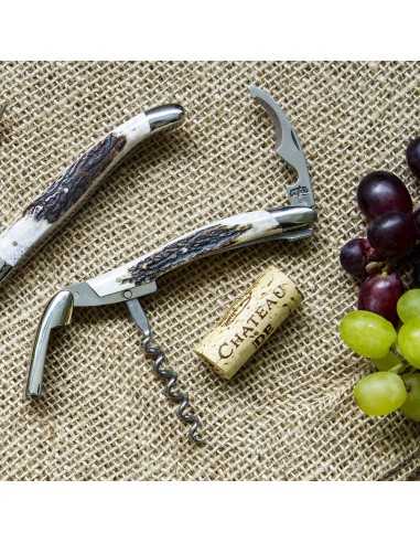 Tire-Bouchon Sommelier en corne de Cerf