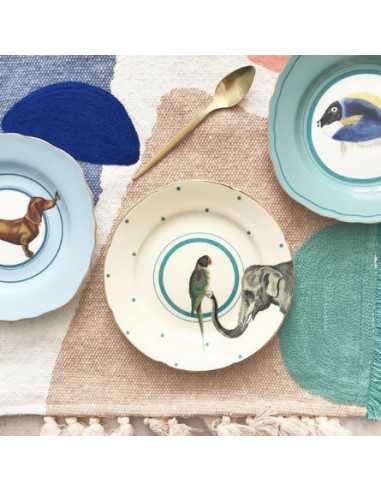 Assiette à dessert Animal x4