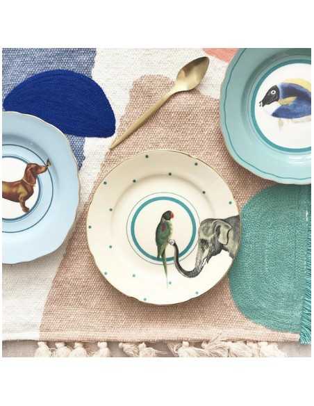 Assiette à dessert Animal x4