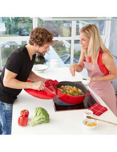 Cocotte ovale en fonte Rustika 34 cm