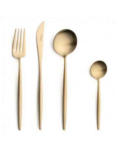cutipole Ménagère couverts couleur champagne