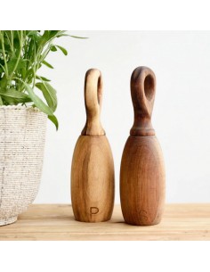 Set moulin à sel et poivre en bois Martim 2