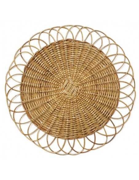 Set de table en rotin Fleur