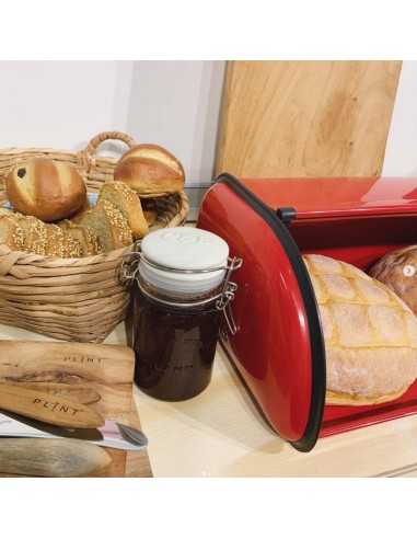 Boîte à pain métallique colorée