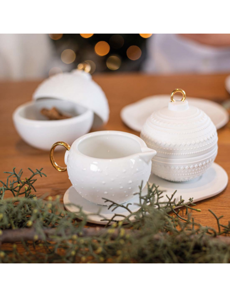 Sucrier et pot à lait Boule