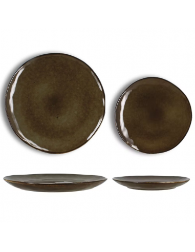 Service vaisselle marron Terra