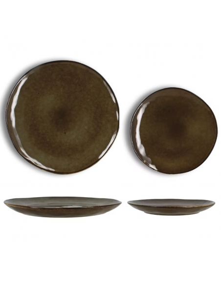 Service vaisselle marron Terra