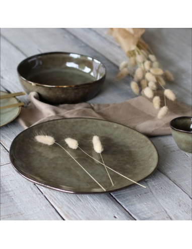 Service vaisselle marron Terra