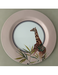 Lot de 4 assiettes animaux