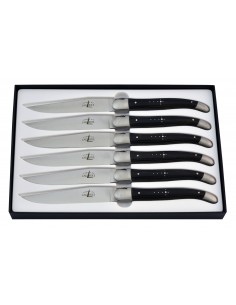 Couteaux Tradition manche en ébène Lot de 6 2