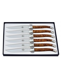 Couteaux Tradition manche en thuya Lot de 6 2