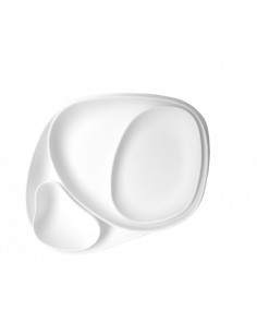 Set de 4 assiettes blanc mat Yayoi cookplay